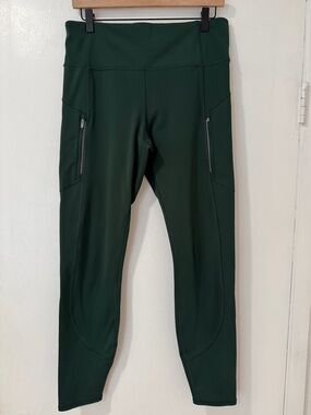 Athleta Dark Green Rainier 7/8 Leggings